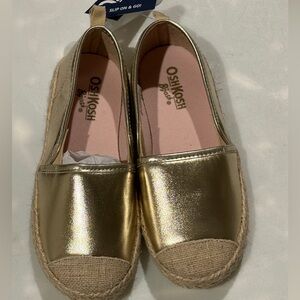 OshKosh B'gosh Girls Metallic Slip-On Canvas Shoes